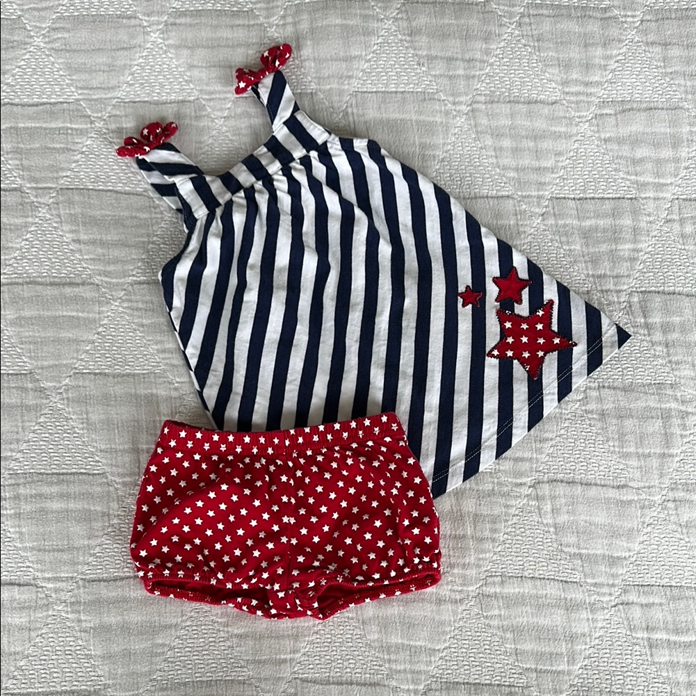 Just One You By Carter’s Red, White And Blue Dress Set